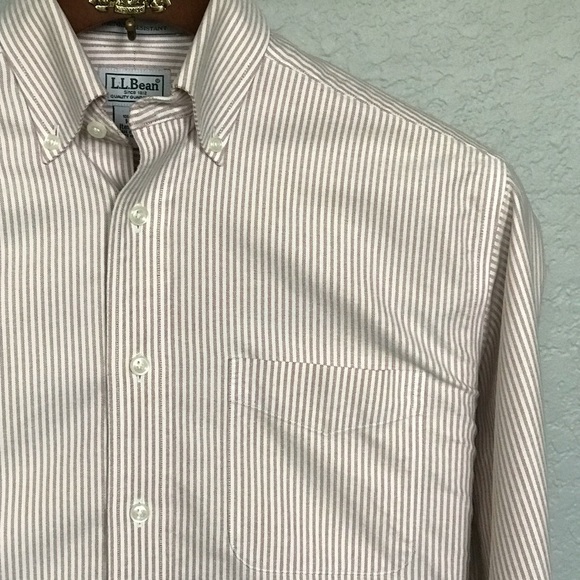 L.L. Bean Striped Dress Shirt - Picture 2 of 10